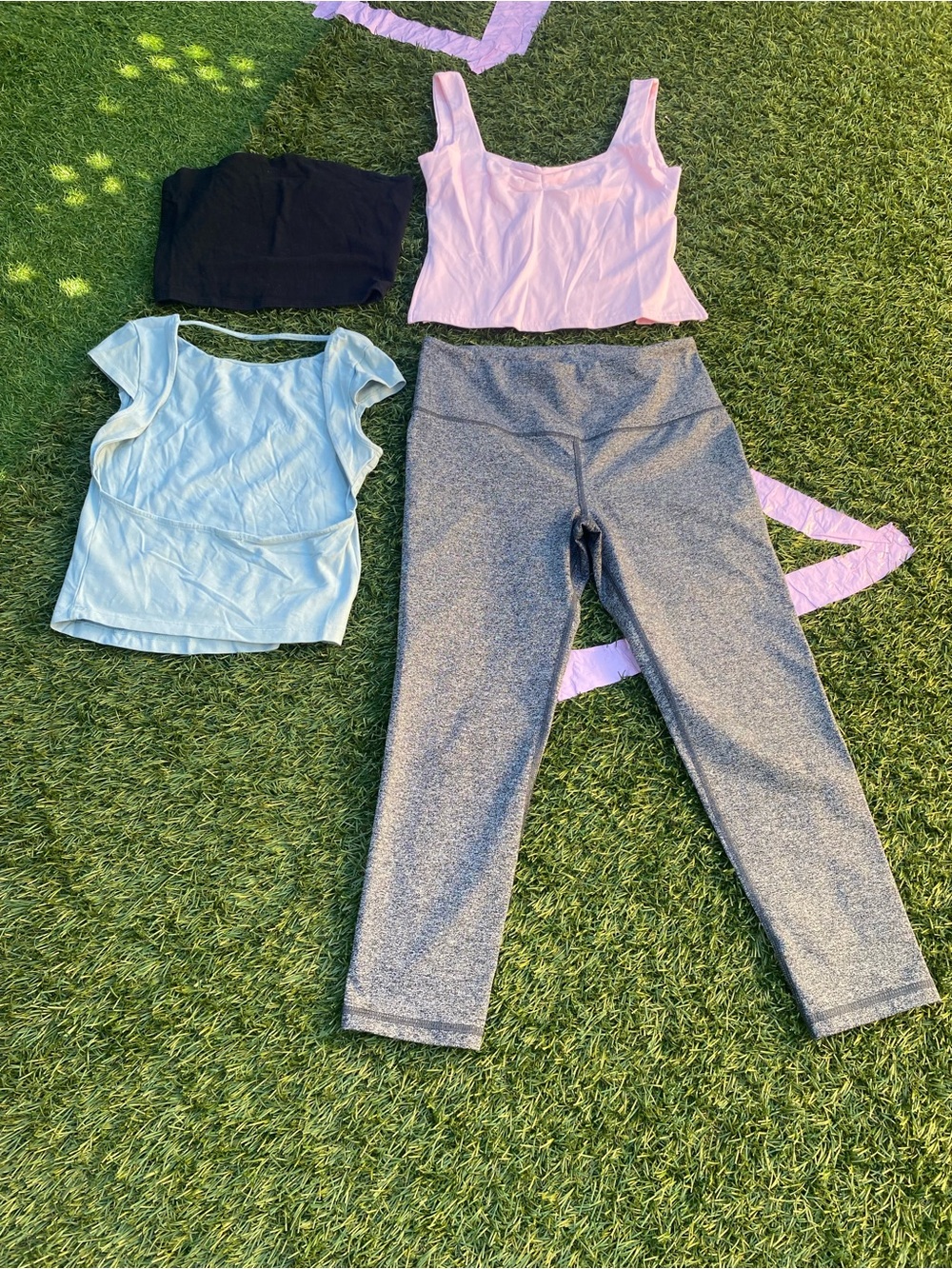 Girls' Gray Active Leggings - Brand Not Visible